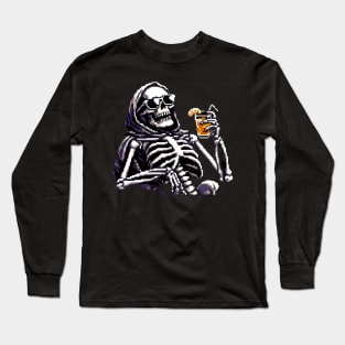 skeleton illustration Long Sleeve T-Shirt